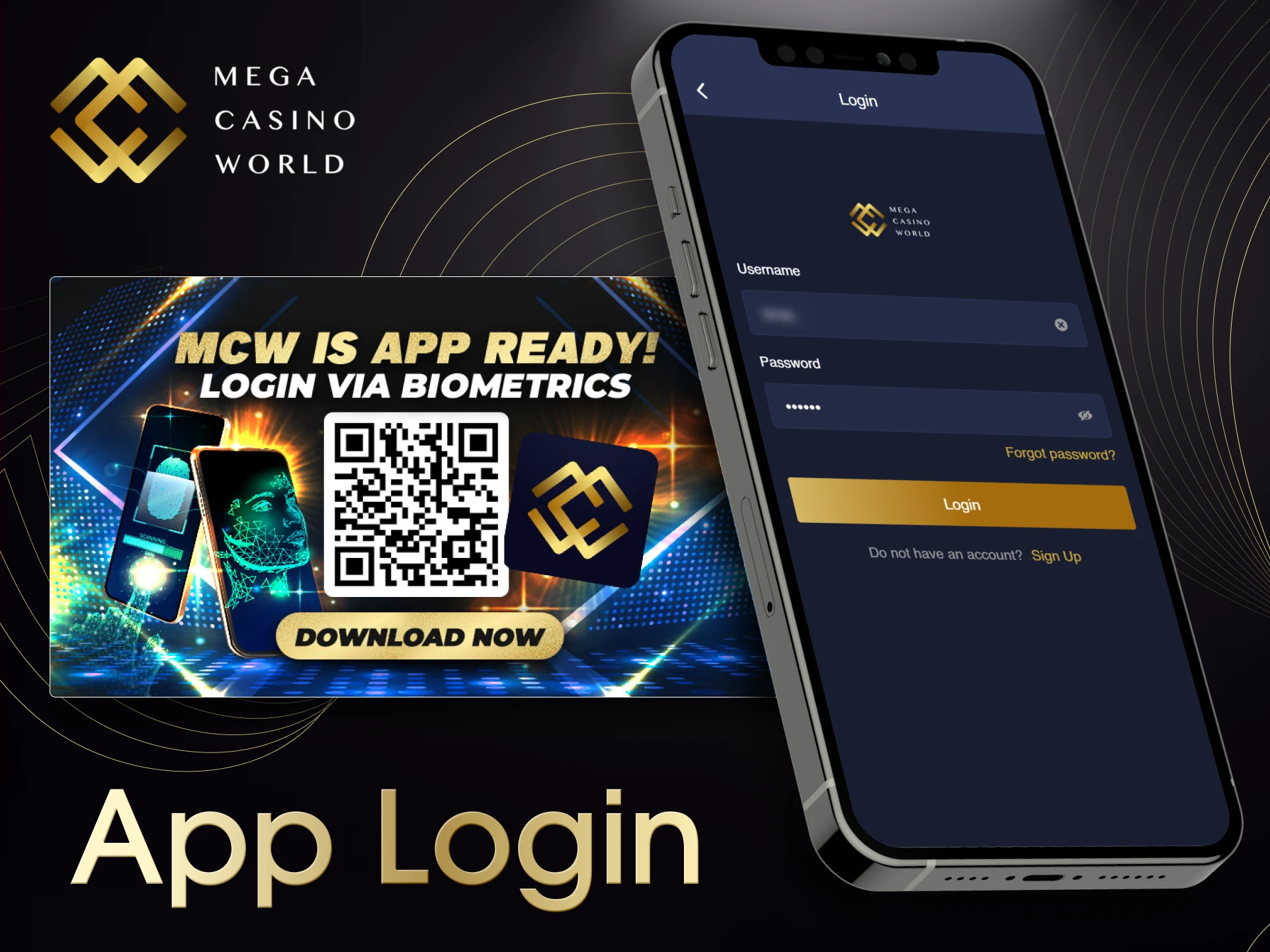 The MCW app simplifies the login process.