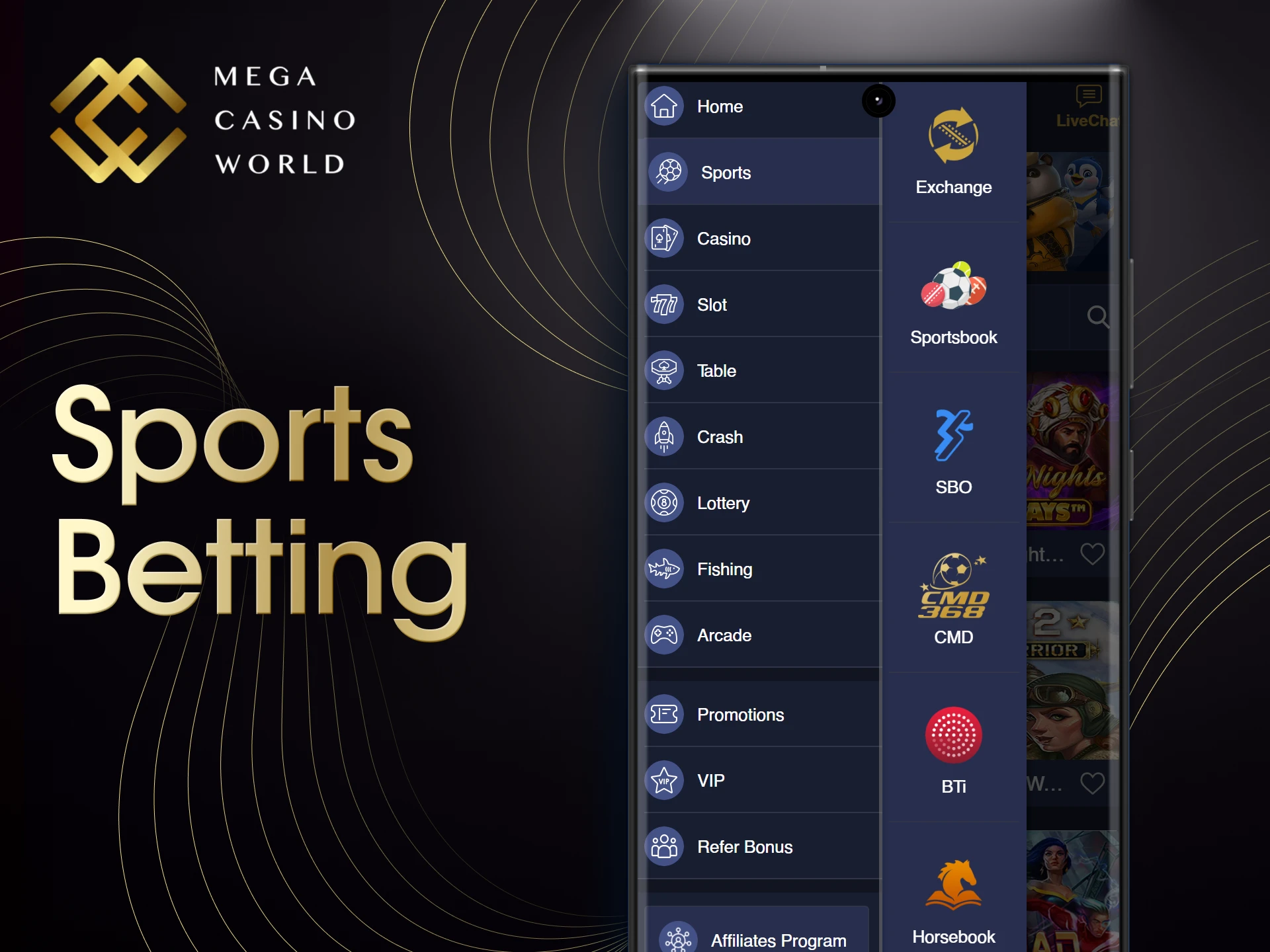 Betting on sports on the go is possible with the MCW app.