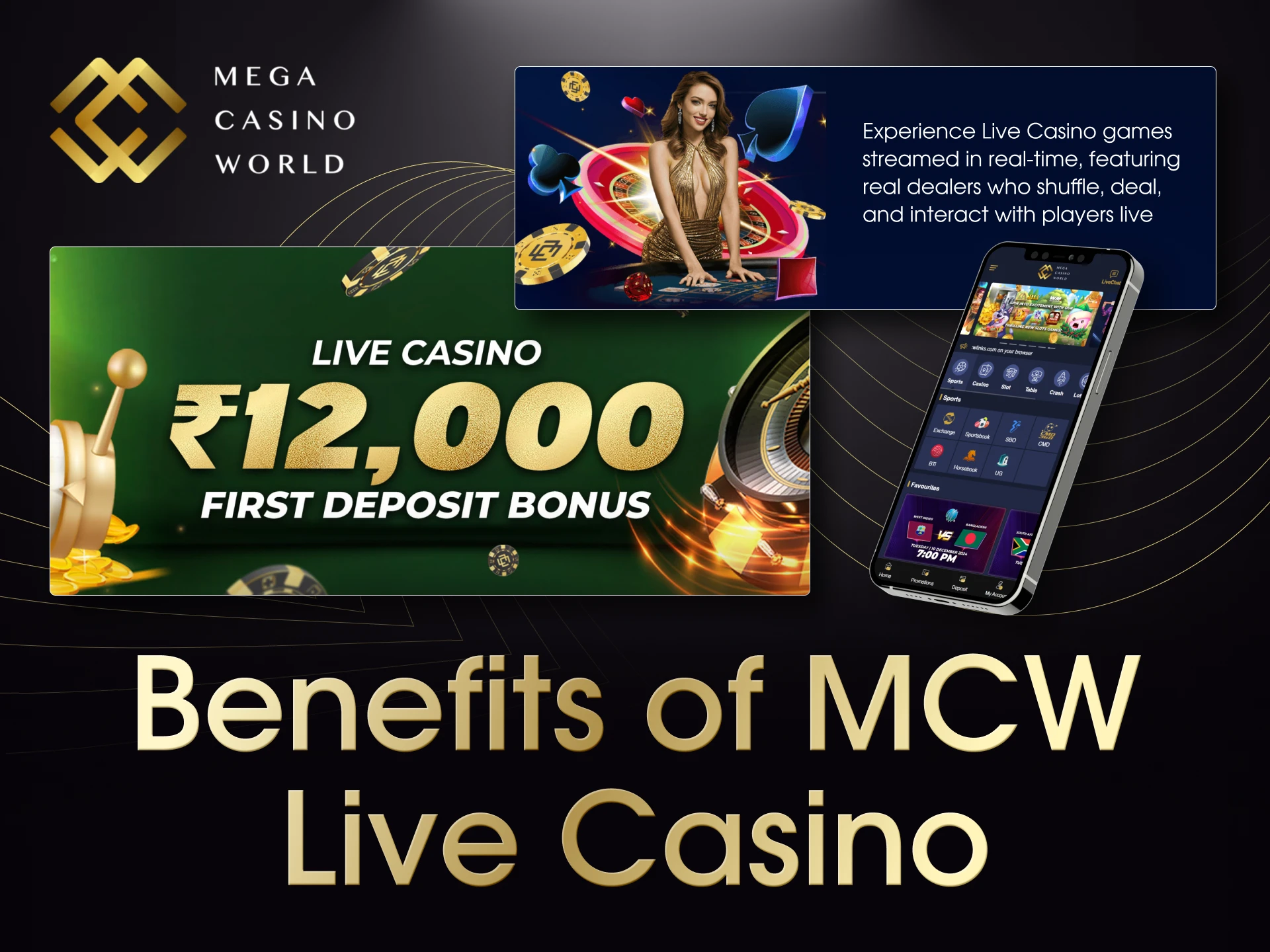 Discover the benefits of live casino gambling at MCW.