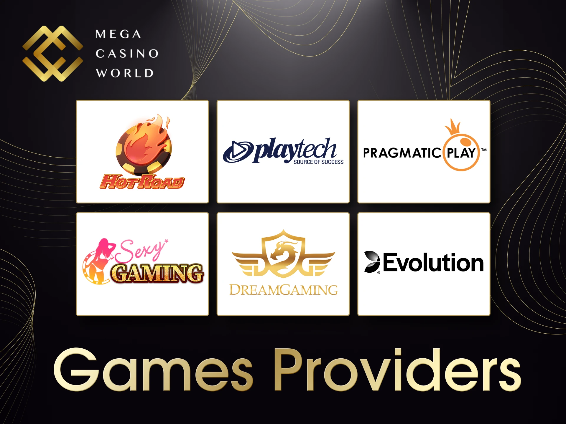 MCW partners with leading live casino games providers.