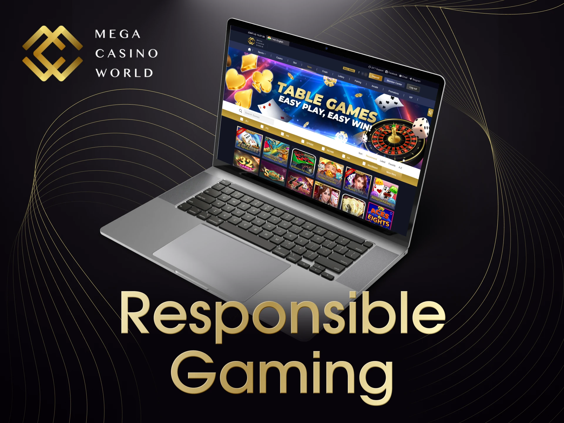 Mega Casino World promotes safe and responsible gaming practices.