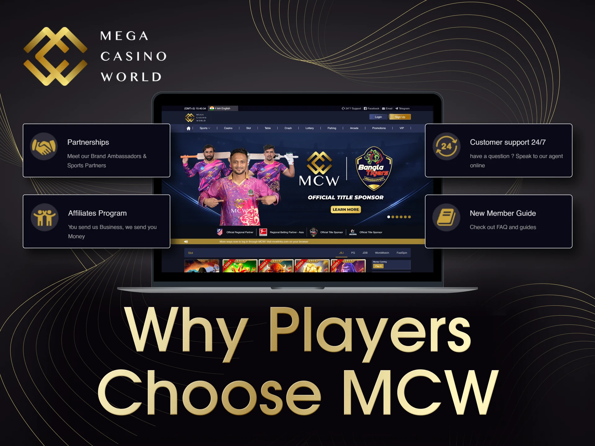 Many Indian players choose Mega Casino World for betting.